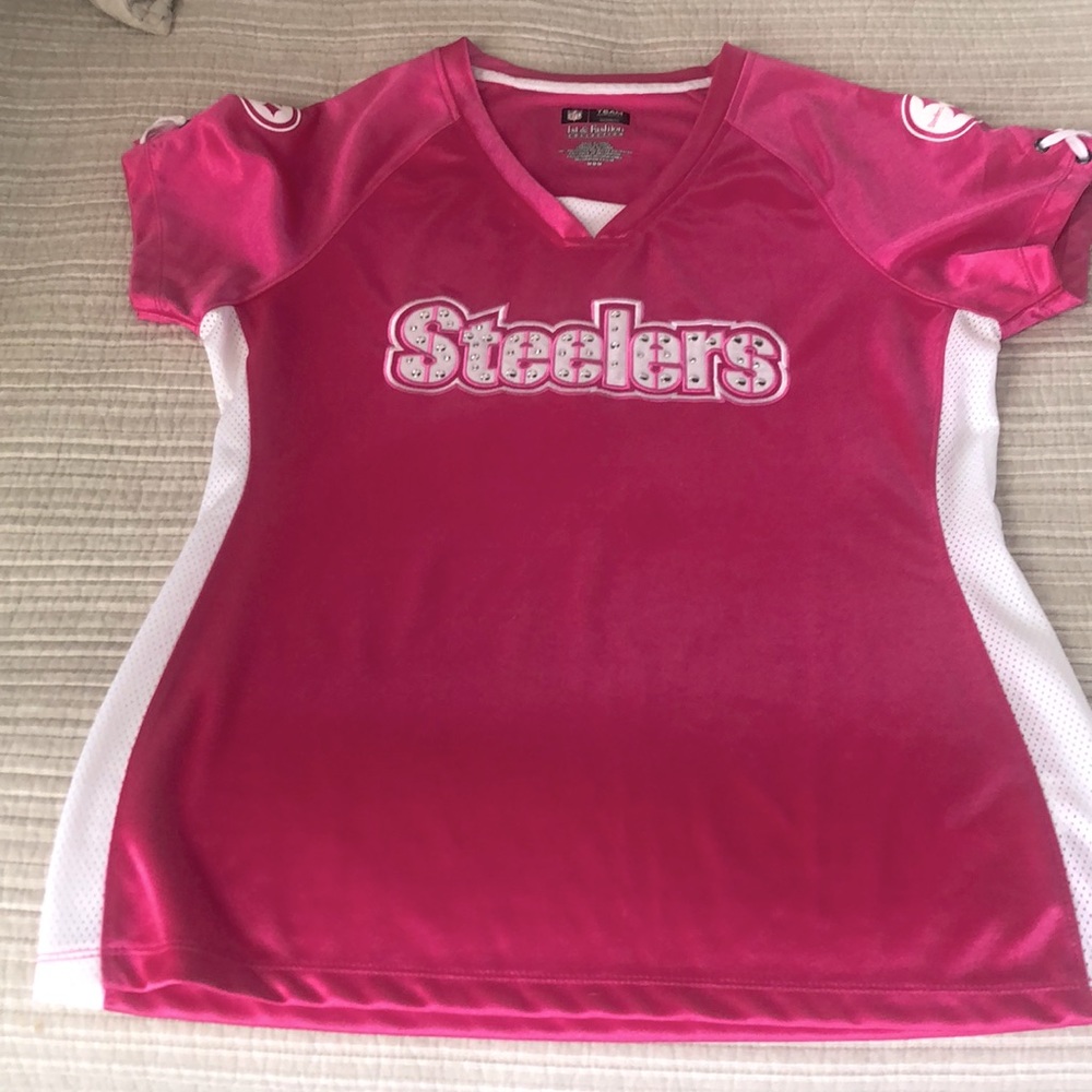 Pink steeler jersey